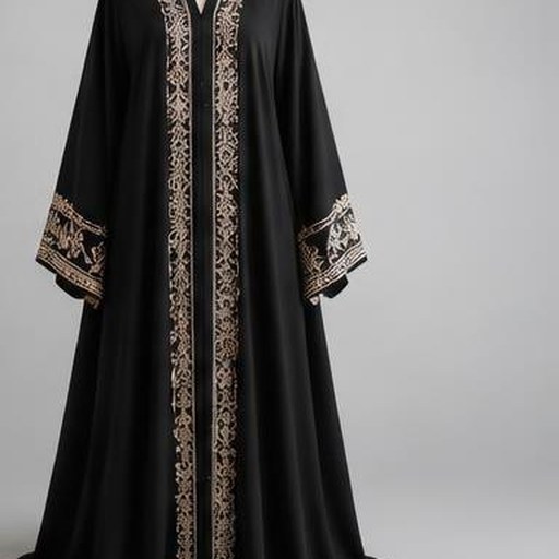 عباية سوداء مطرزة — صورة 3